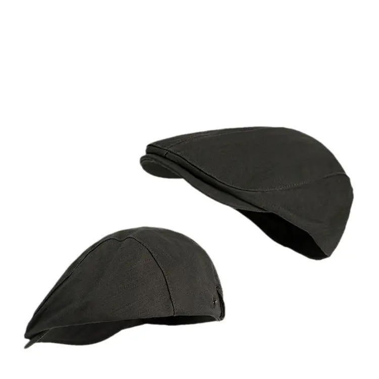 Women British Style Reversible Beret Cap Summer Forward