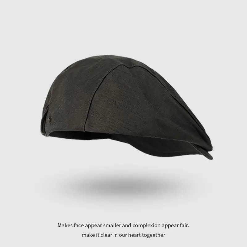 Women British Style Reversible Beret Cap Summer Forward — feature 18