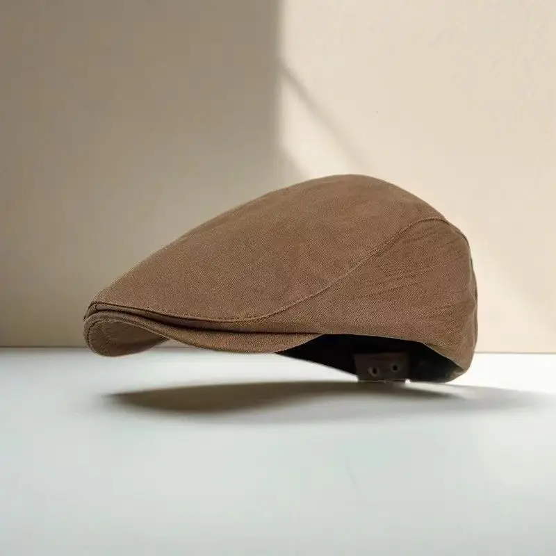 Women British Style Reversible Beret Cap Summer Forward
