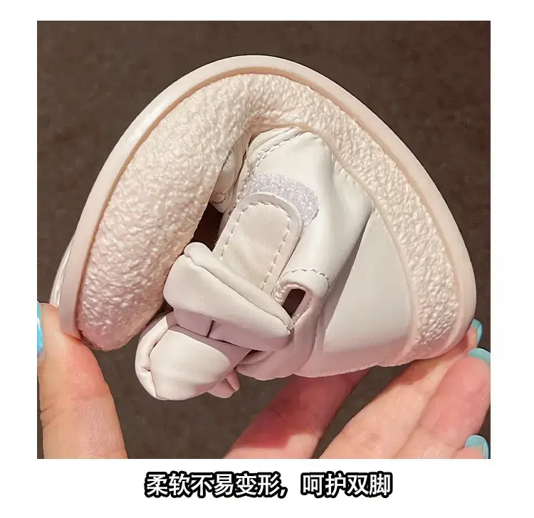 Baby Girl Bow Shoes White 1-3Yr Baotou Soft Sole — feature 10