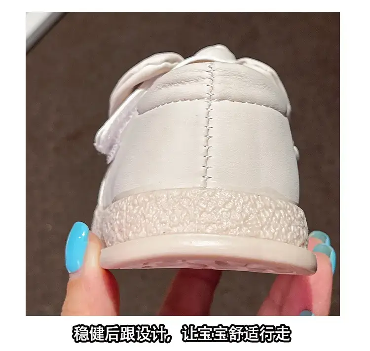Baby Girl Bow Shoes White 1-3Yr Baotou Soft Sole — feature 7