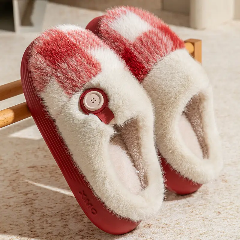 Silent Cotton Slippers for Men 2025 New Autumn and Winter Anti-Slip Warm Couple Indoor Home Cotton Shoes for Women with Shit-Stepping Feeling - Image 6