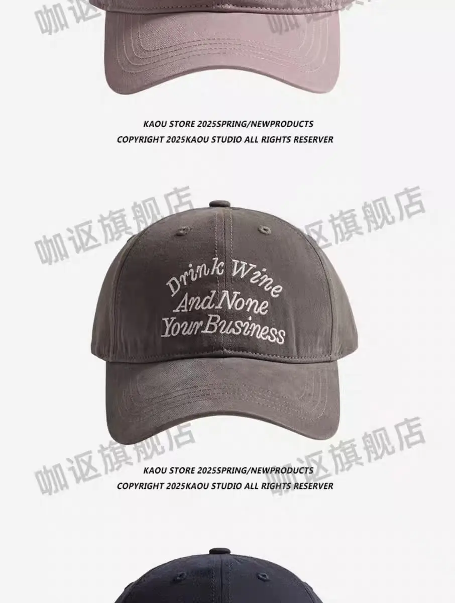 Korean Style Letter Embroidery Cap for Women — feature 4