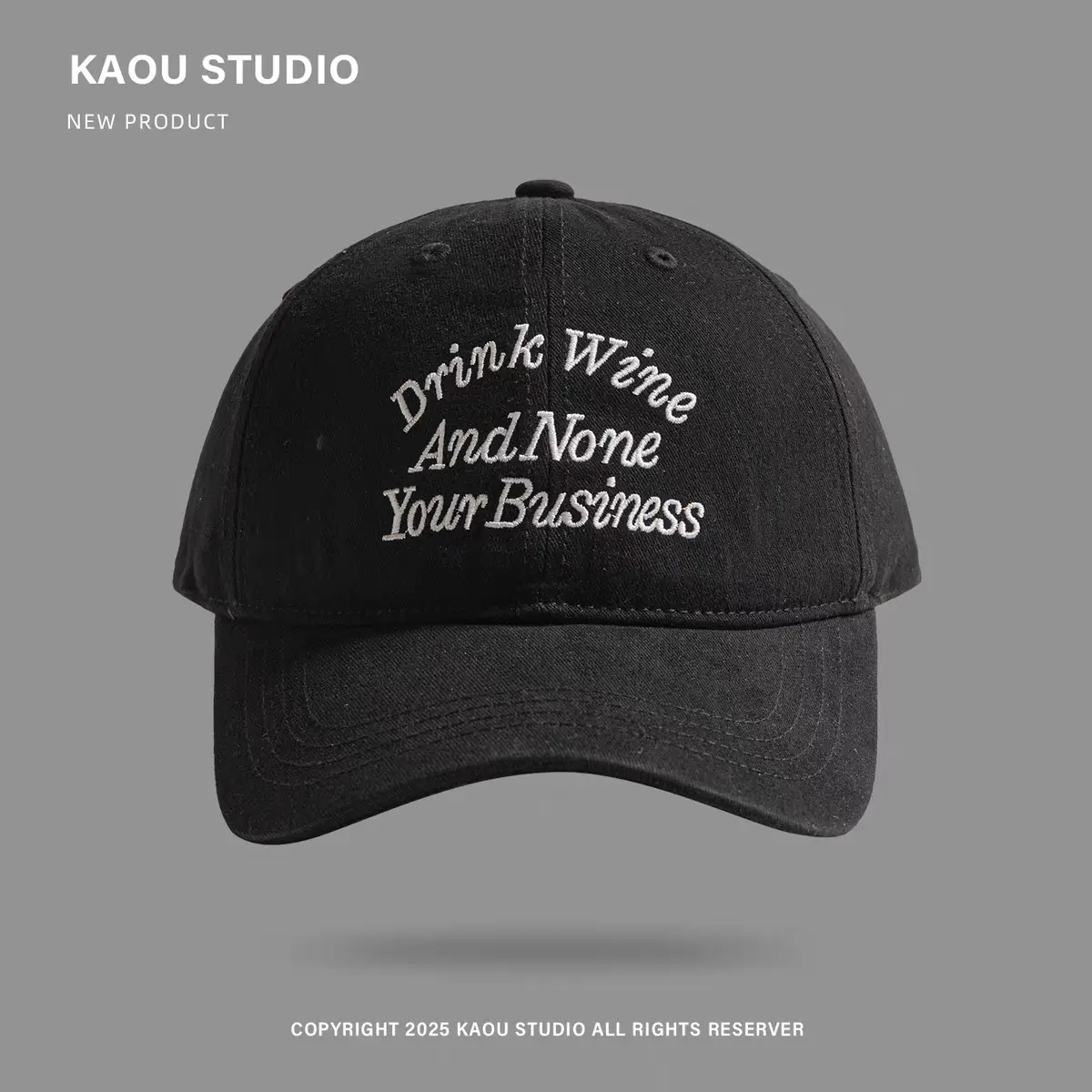 Korean Style Letter Embroidery Cap for Women