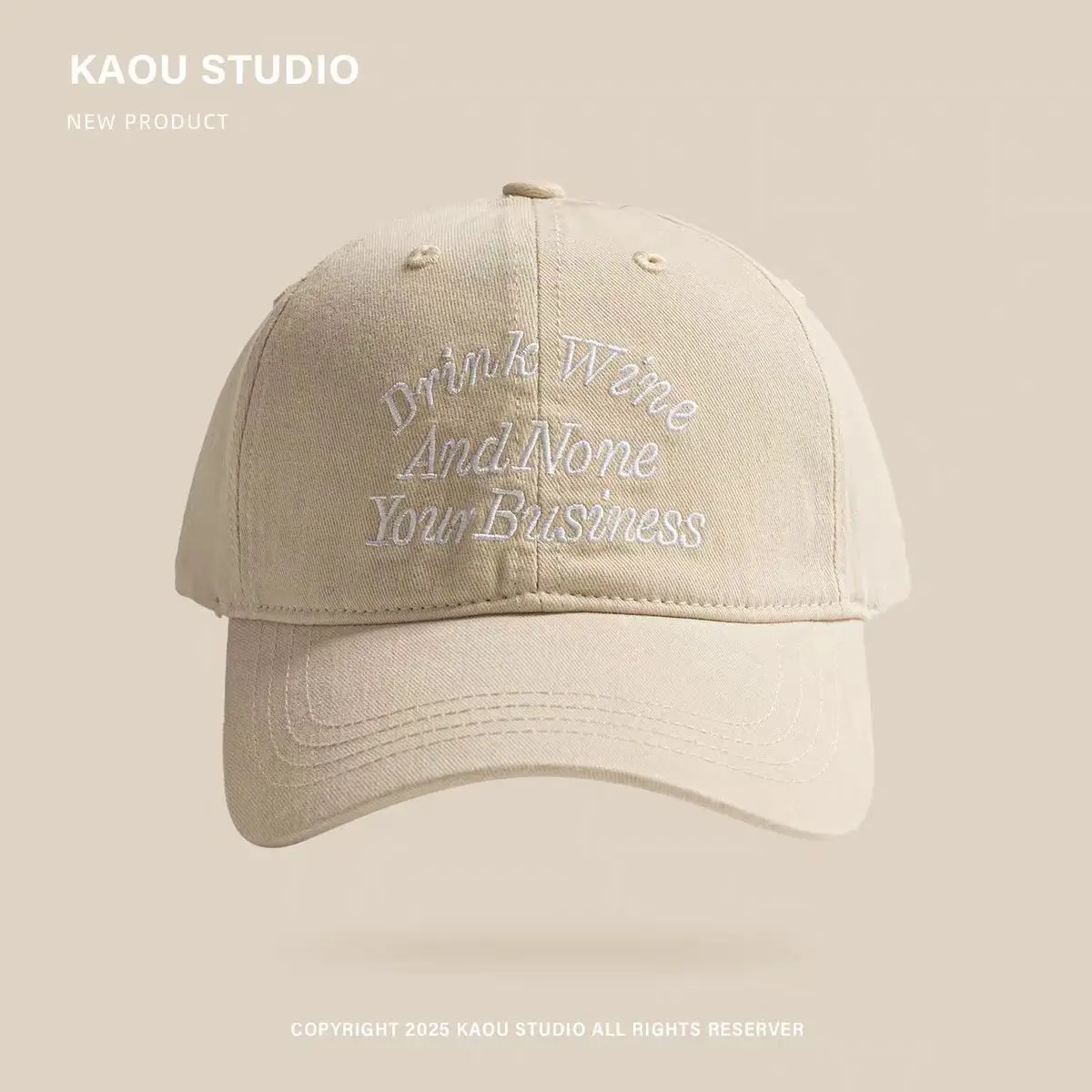 Korean Style Letter Embroidery Cap for Women - Image 5