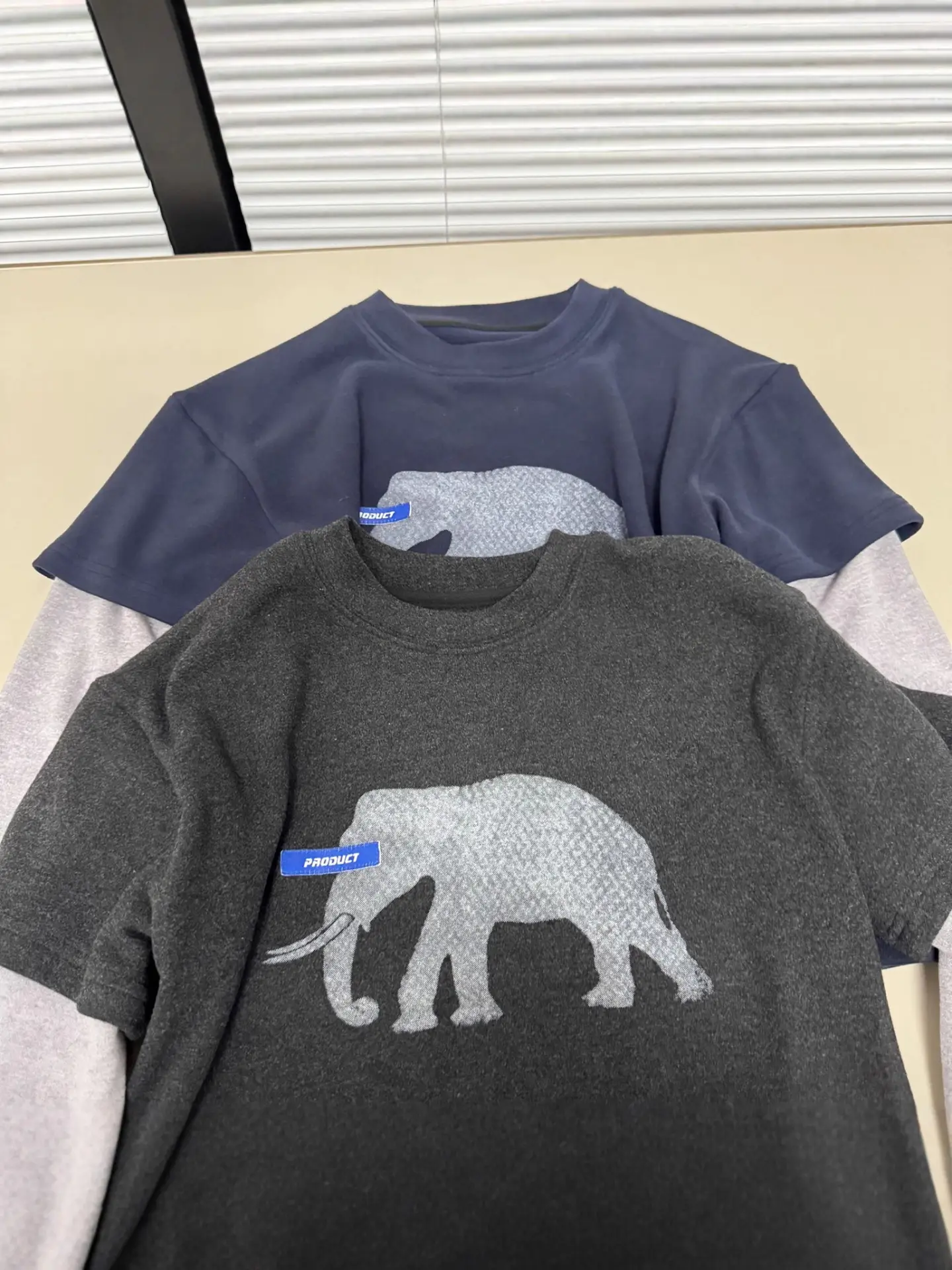 Boys Long Sleeve T-Shirt Navy Elephant Design Winter 2026 - Image 6