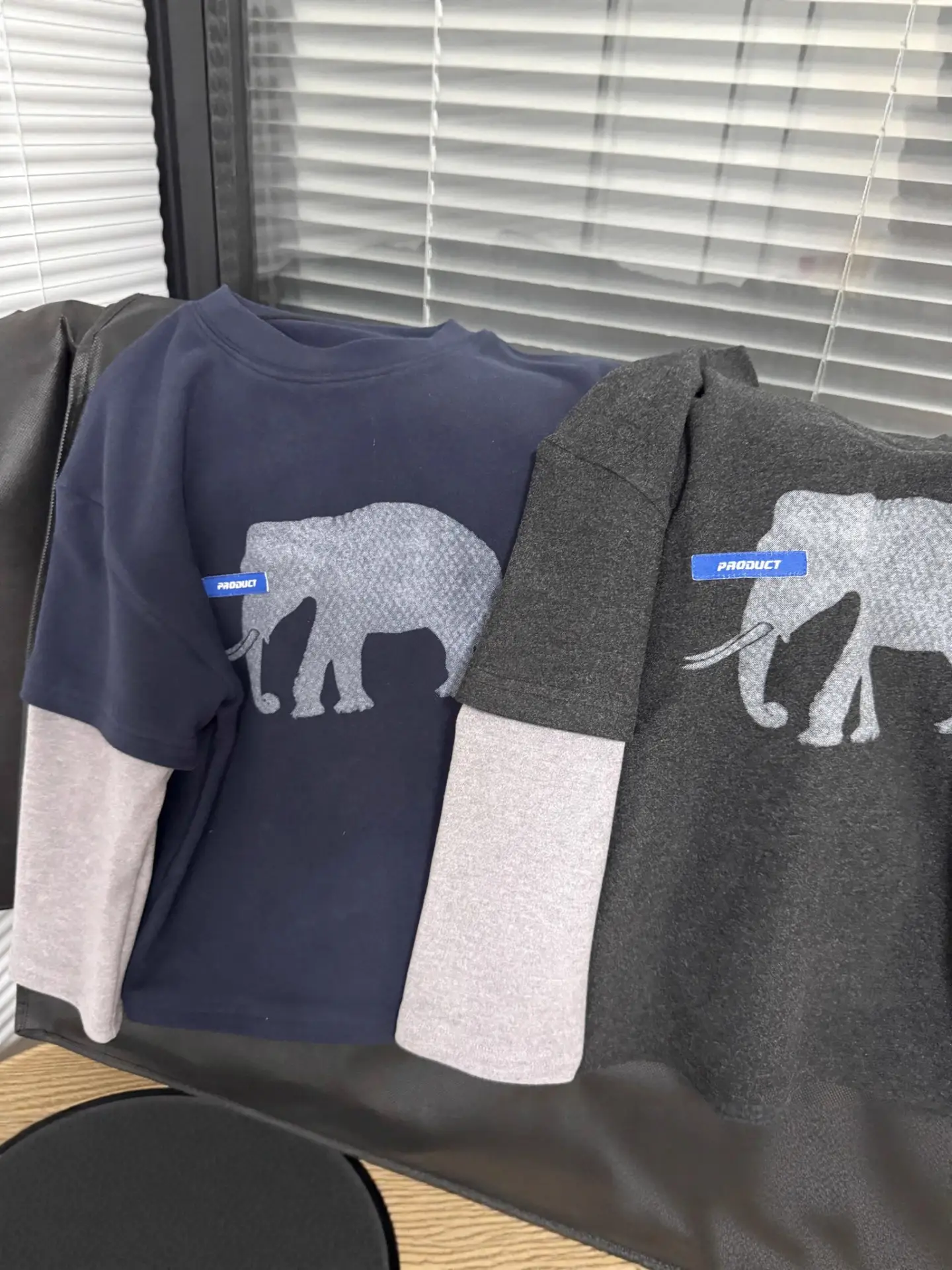 Boys Long Sleeve T-Shirt Navy Elephant Design Winter 2026 - Image 7