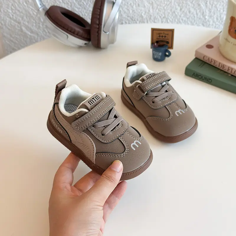 Toddler Shoes Brown Anti-Slip 0-1Yrs Spring Fall 2025
