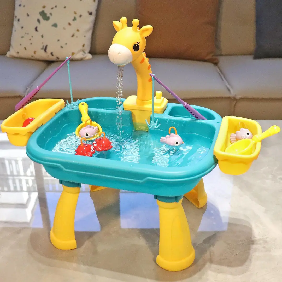 2026 New Indoor Children's Water Park Baby Water Toys Boys' Toys Fishing Table Game Pool