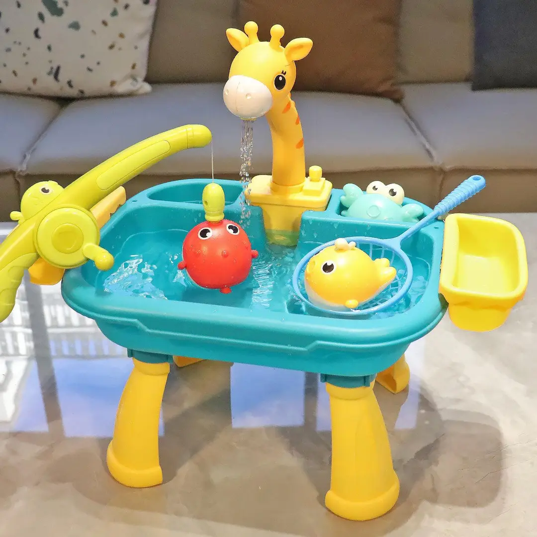 2026 New Indoor Children's Water Park Baby Water Toys Boys' Toys Fishing Table Game Pool
