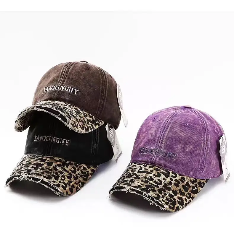 Retro Leopard Print Baseball Cap for Women — feature 14