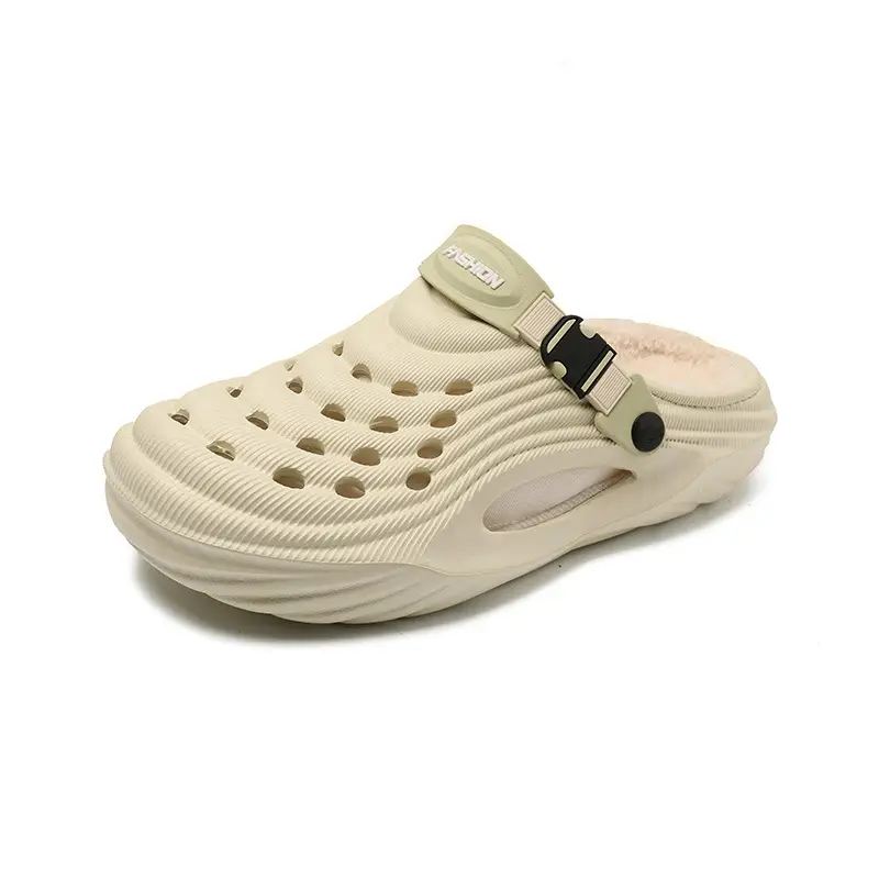 Cross-Border Eva Cotton Slippers for Men in Autumn and Winter, Warm Home Use, Non-Slip Bag and Two-Wear Cotton Shoes for Women, Wholesale
