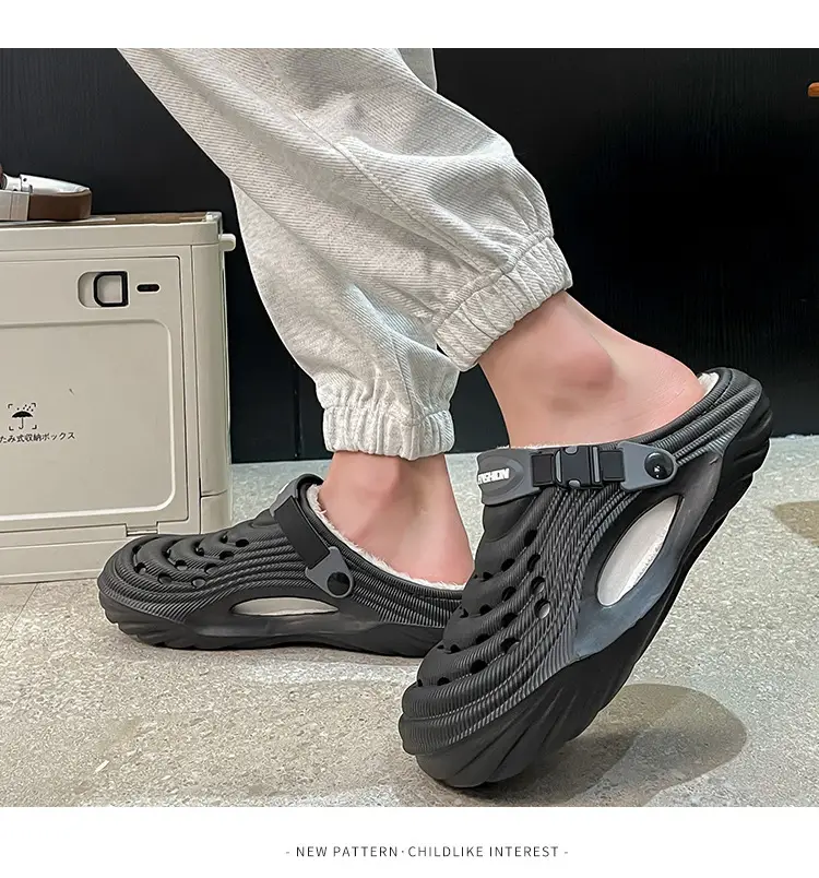 Cross-Border Eva Cotton Slippers for Men in Autumn and Winter, Warm Home Use, Non-Slip Bag and Two-Wear Cotton Shoes for Women, Wholesale — feature 10