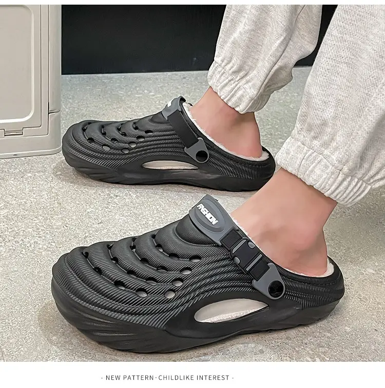 Cross-Border Eva Cotton Slippers for Men in Autumn and Winter, Warm Home Use, Non-Slip Bag and Two-Wear Cotton Shoes for Women, Wholesale — feature 11