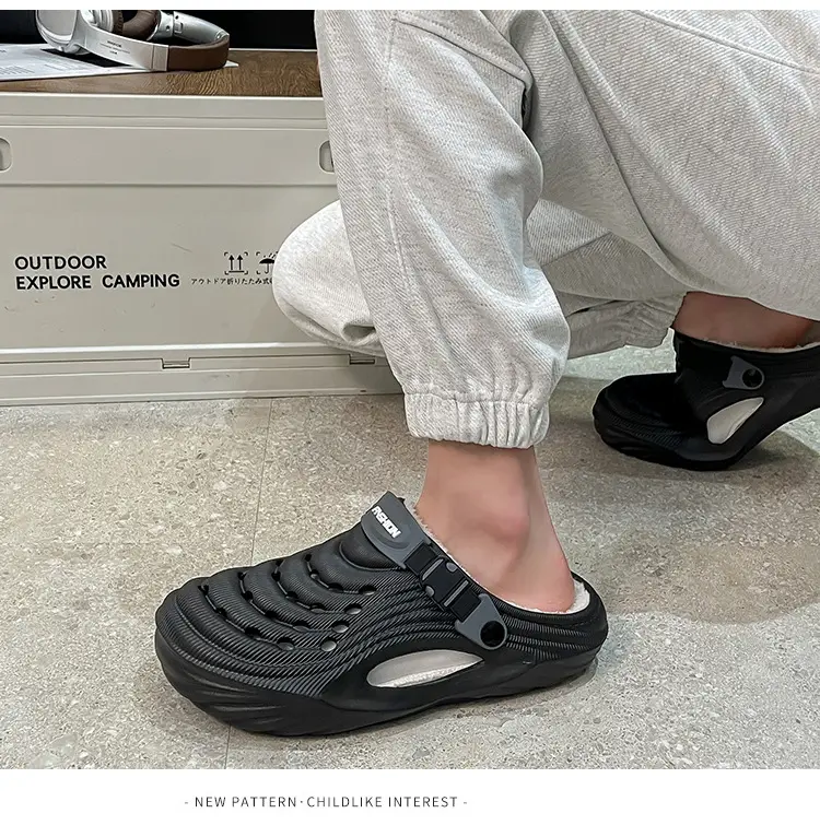 Cross-Border Eva Cotton Slippers for Men in Autumn and Winter, Warm Home Use, Non-Slip Bag and Two-Wear Cotton Shoes for Women, Wholesale — feature 13