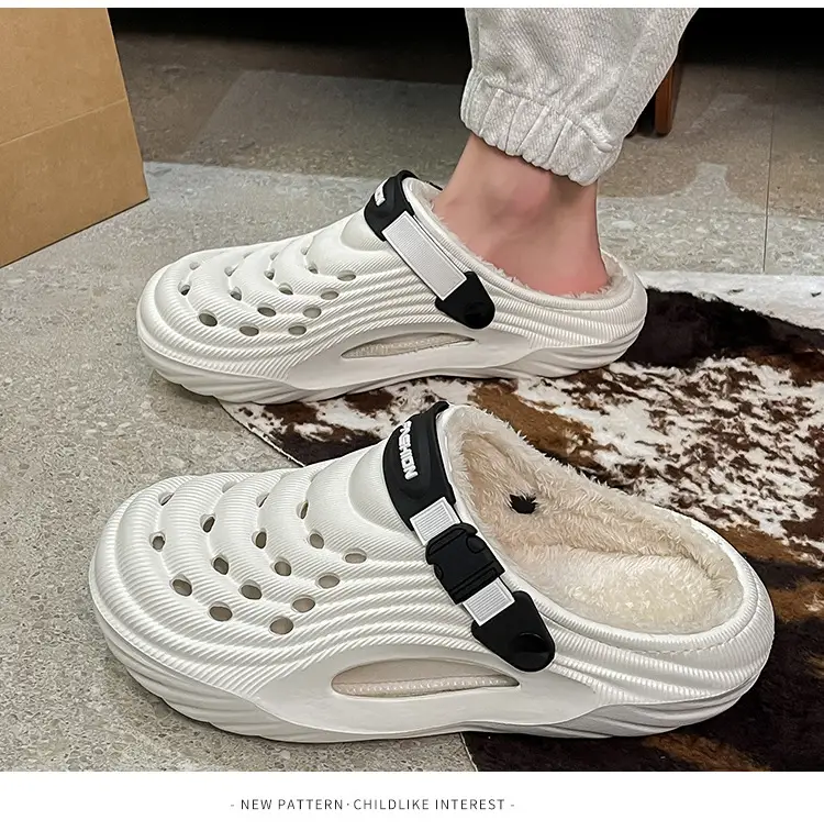 Cross-Border Eva Cotton Slippers for Men in Autumn and Winter, Warm Home Use, Non-Slip Bag and Two-Wear Cotton Shoes for Women, Wholesale — feature 14