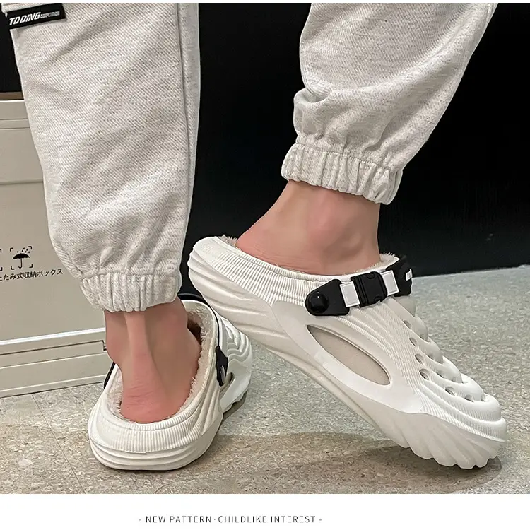 Cross-Border Eva Cotton Slippers for Men in Autumn and Winter, Warm Home Use, Non-Slip Bag and Two-Wear Cotton Shoes for Women, Wholesale — feature 15