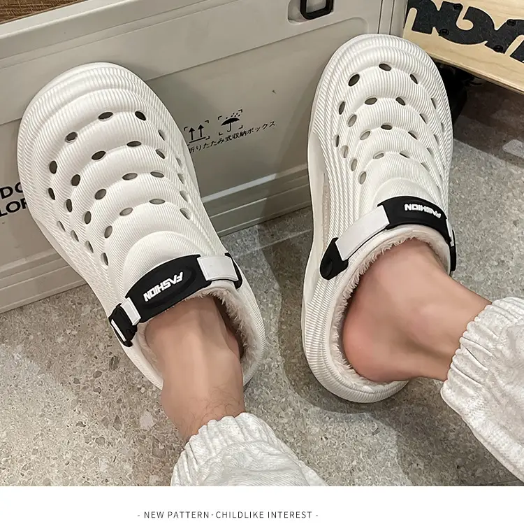 Cross-Border Eva Cotton Slippers for Men in Autumn and Winter, Warm Home Use, Non-Slip Bag and Two-Wear Cotton Shoes for Women, Wholesale — feature 19