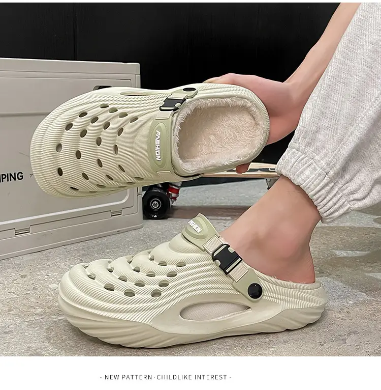 Cross-Border Eva Cotton Slippers for Men in Autumn and Winter, Warm Home Use, Non-Slip Bag and Two-Wear Cotton Shoes for Women, Wholesale — feature 20