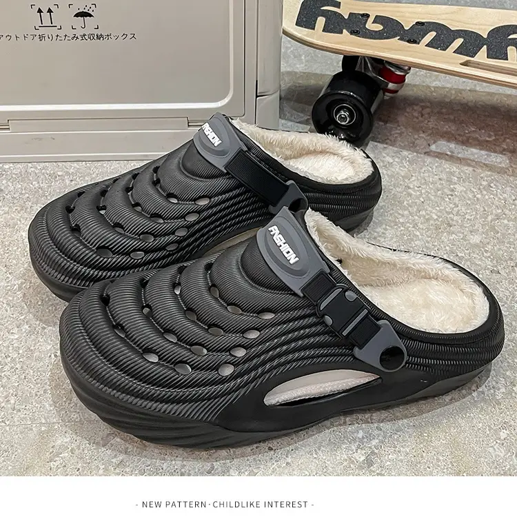 Cross-Border Eva Cotton Slippers for Men in Autumn and Winter, Warm Home Use, Non-Slip Bag and Two-Wear Cotton Shoes for Women, Wholesale — feature 25