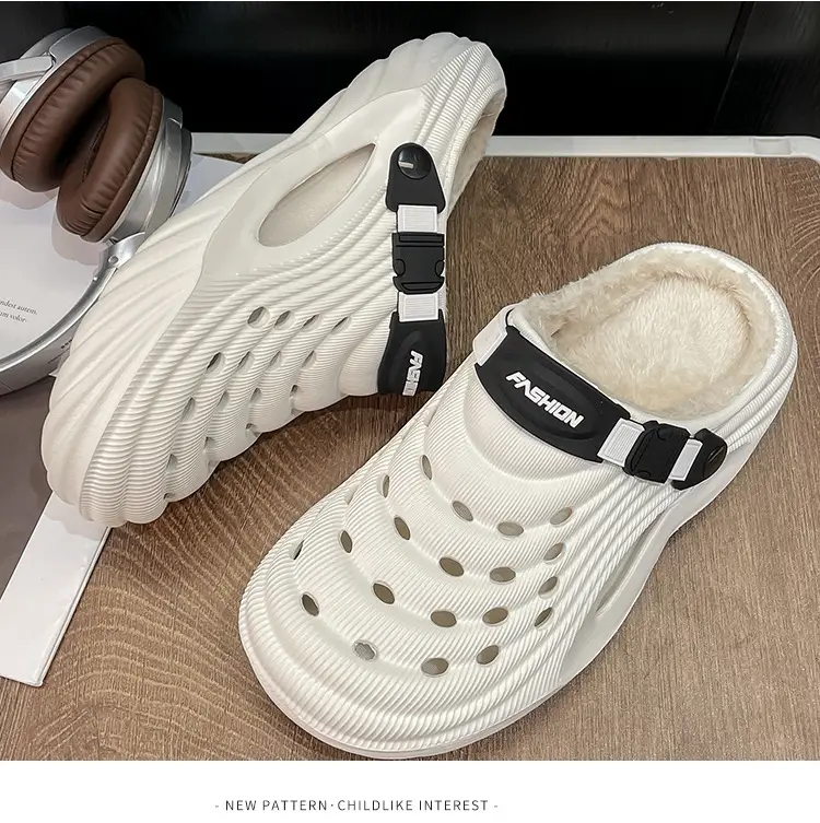 Cross-Border Eva Cotton Slippers for Men in Autumn and Winter, Warm Home Use, Non-Slip Bag and Two-Wear Cotton Shoes for Women, Wholesale — feature 29