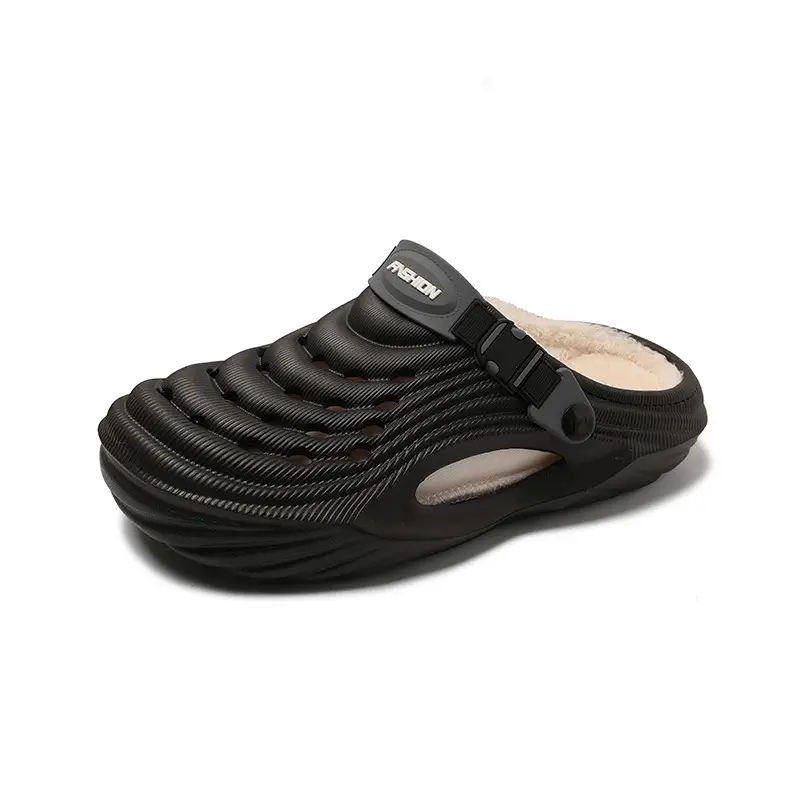 Cross-Border Eva Cotton Slippers for Men in Autumn and Winter, Warm Home Use, Non-Slip Bag and Two-Wear Cotton Shoes for Women, Wholesale