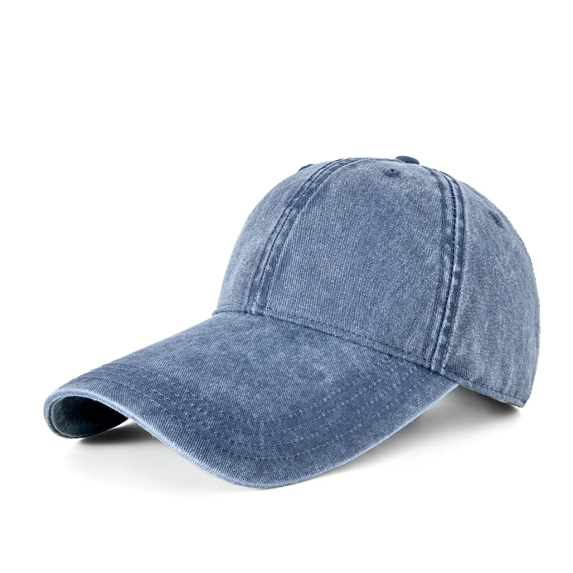 Gray Washed Baseball Cap for Men Large Head Circumference - Image 2