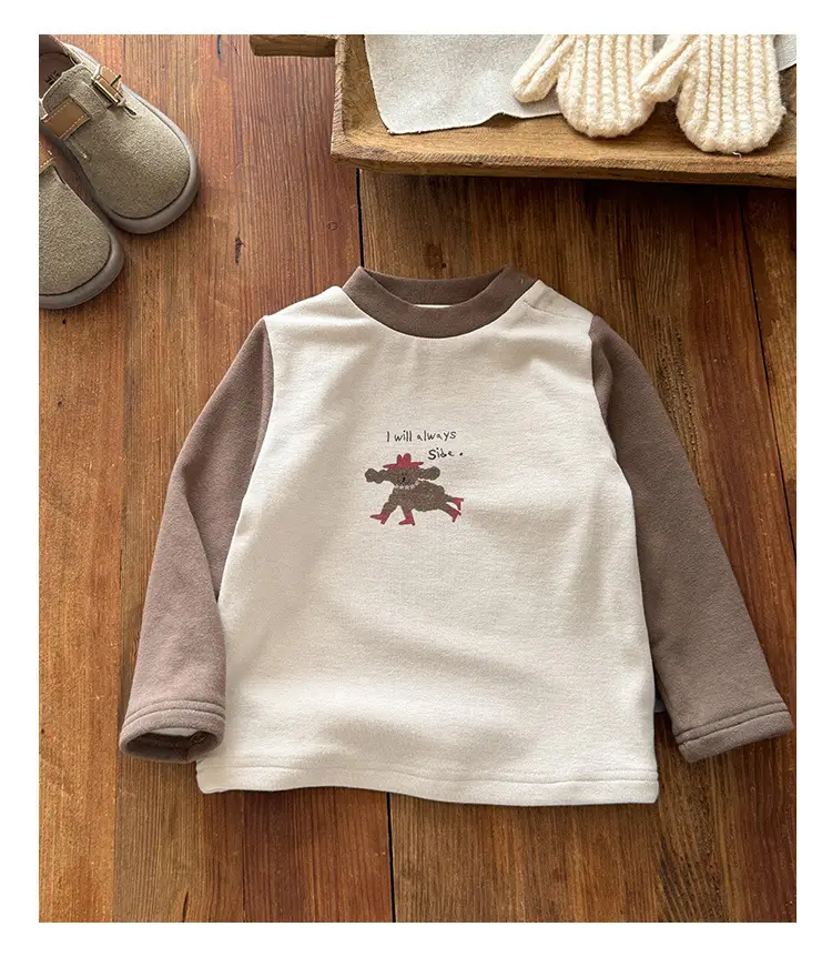 Baby Velvet Cartoon Shirt Winter Warm Long Sleeve — feature 12
