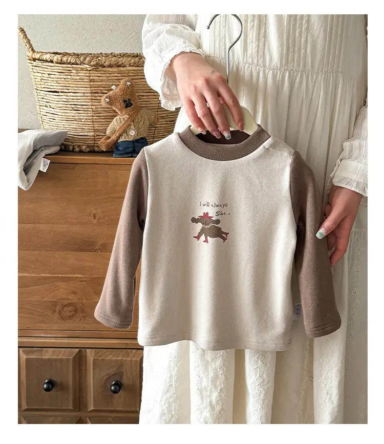 Baby Velvet Cartoon Shirt Winter Warm Long Sleeve — feature 14
