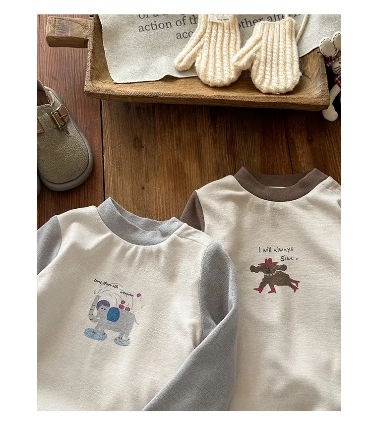 Baby Velvet Cartoon Shirt Winter Warm Long Sleeve — feature 17