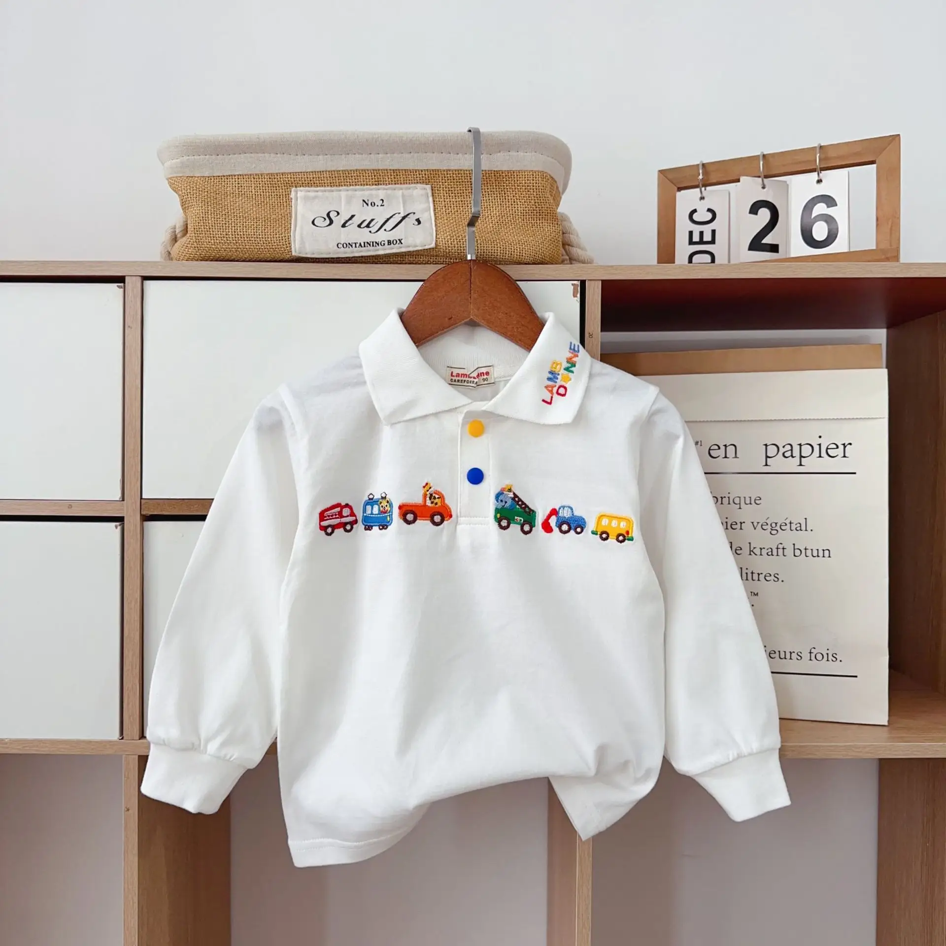 Boys Embroidered Polo T-Shirts Light Blue 26 Spring