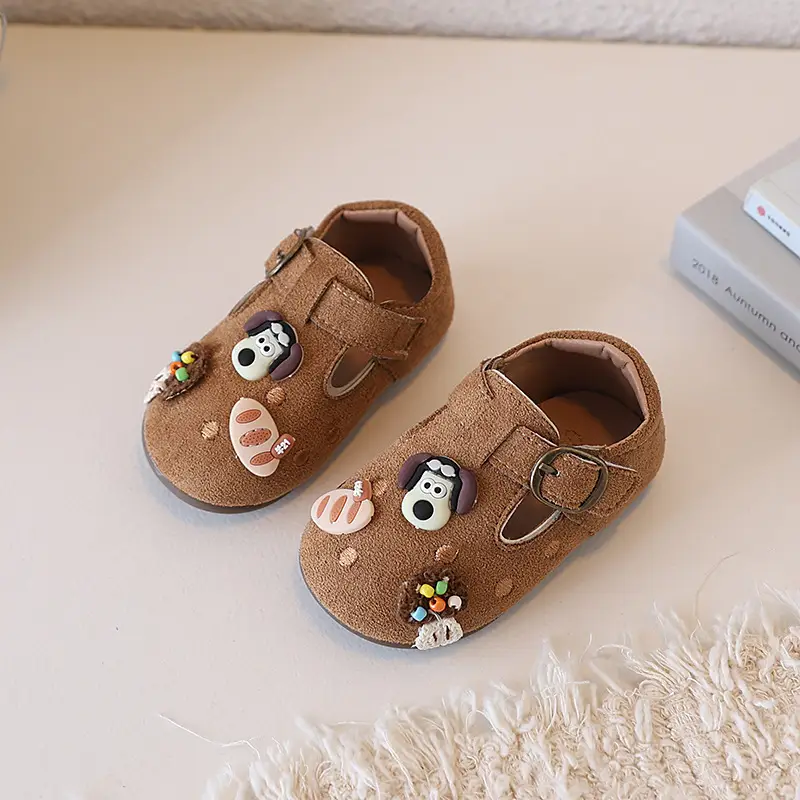 Brown Embellished Toddler Birkenstock Shoes 2025