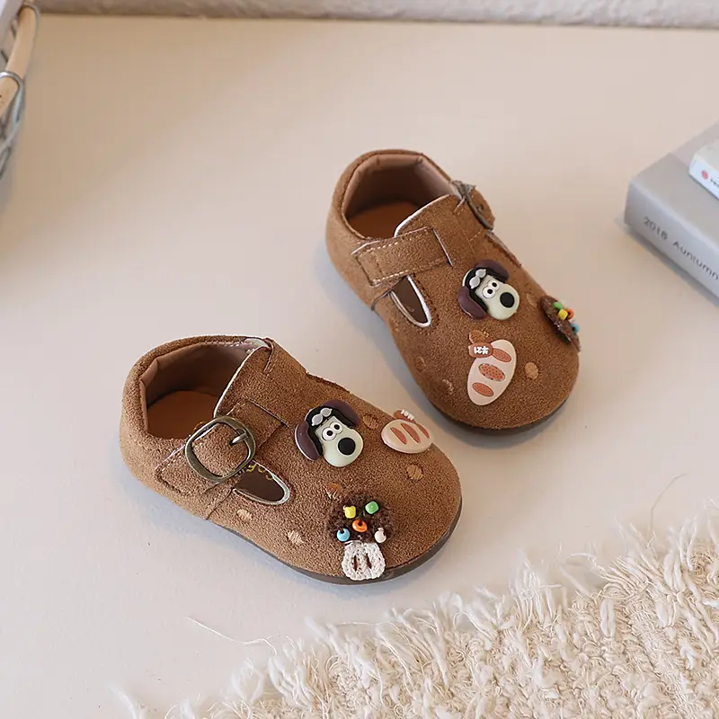 Brown Embellished Toddler Birkenstock Shoes 2025