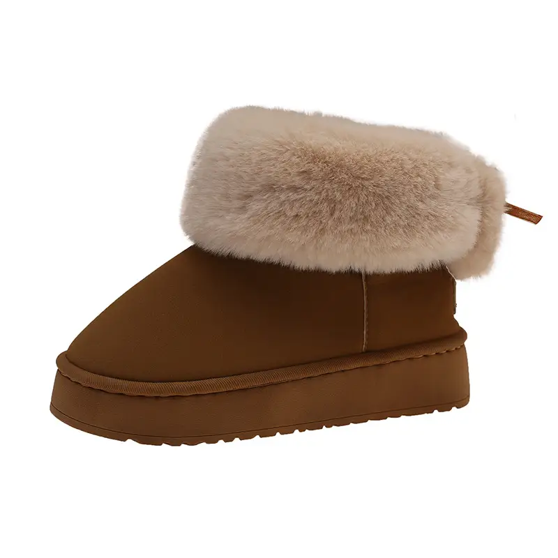 Nanbowan Outer Wear Cotton Slippers Women's Winter Bag Heel High Boots Warm Non-Slip Thick Sole Soft Outer Wear Snow Boots Wholesale