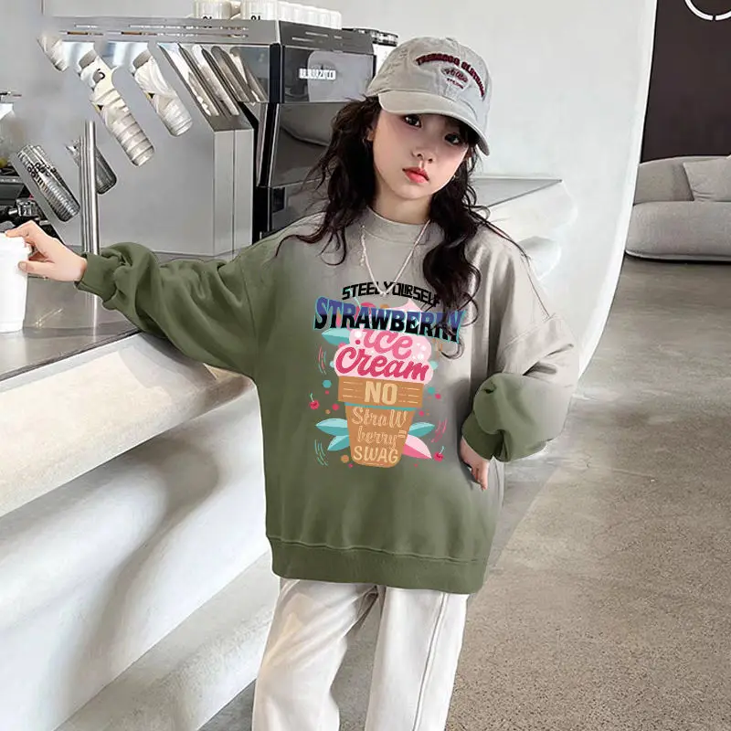 Baby Velvet Gradient Sweatshirt Set for Girls - Image 13