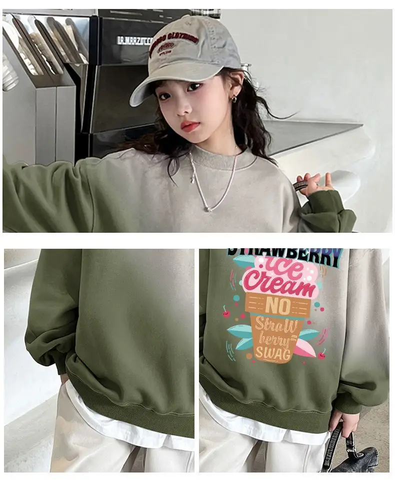 Baby Velvet Gradient Sweatshirt Set for Girls — feature 5