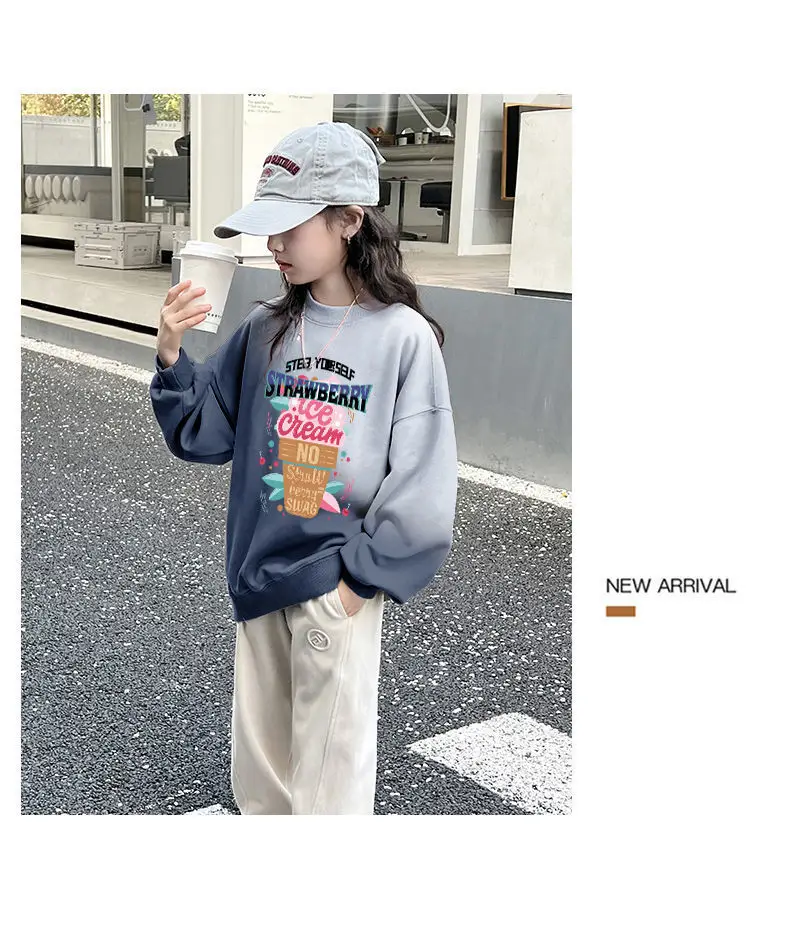 Baby Velvet Gradient Sweatshirt Set for Girls — feature 9