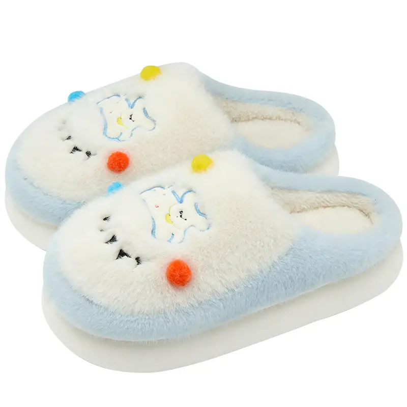 Cute Cartoon Plush Slippers Women Winter 2025 - Image 10