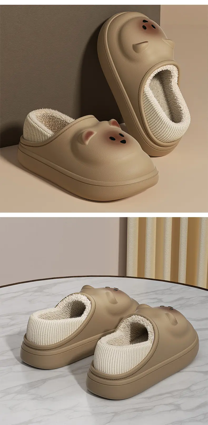 Eva Cartoon Heel Warm Cotton Slippers Women Winter β feature 10