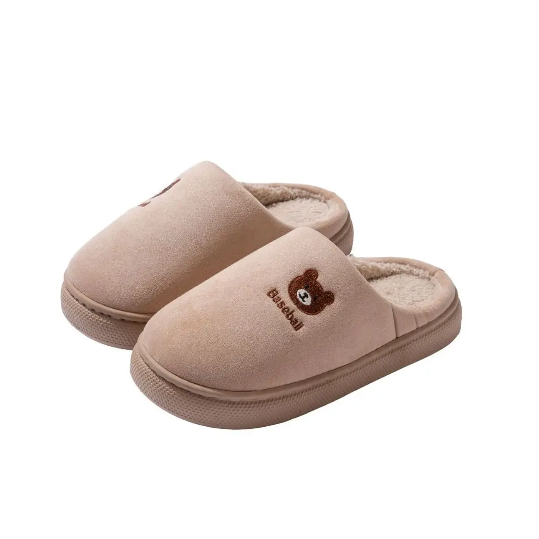 Waterproof Bear Slippers Women Brown 2025 Winter - Image 10