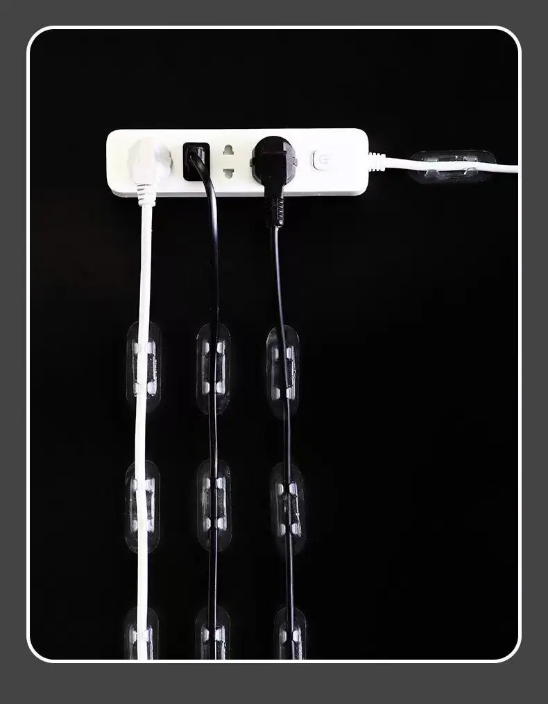 Cable Organizer Wire Clip Data Cable Holder Wall-Mounted Nail-Free Storage Clip Network Cable Management Tool — feature 11