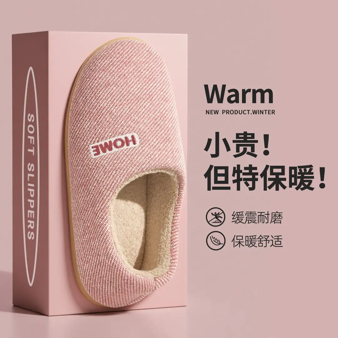 Lidani Elderly Cotton Slippers for Women, Non-Slip 2025 New Model, Indoor Home Warm Plush Closed-Back Cotton Shoes for Men, Winter - Image 2