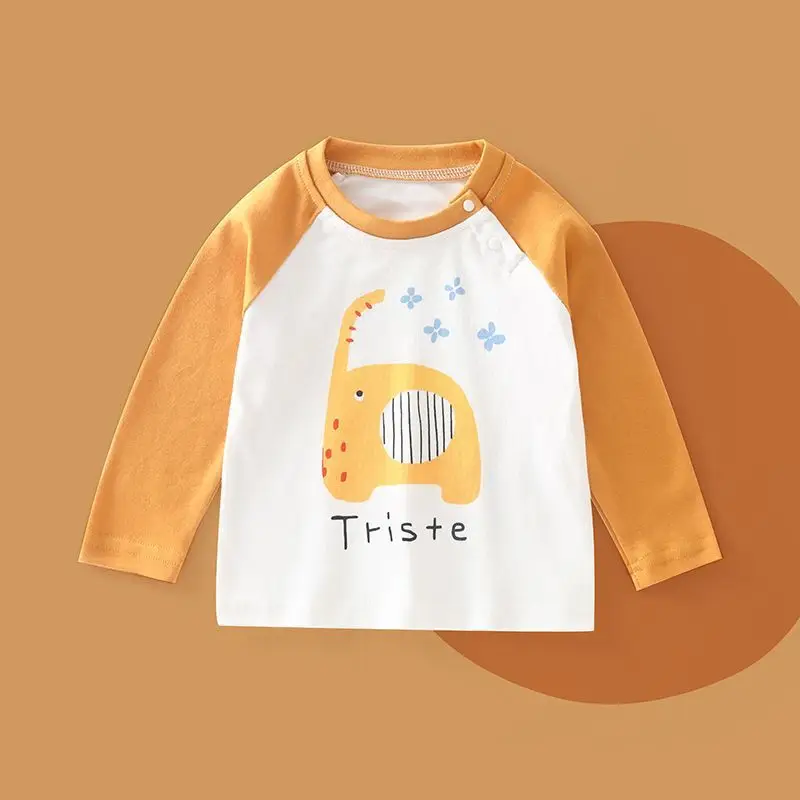 Children's Pure Cotton Long Sleeve T-Shirt White Pink Birthday Baby Design - Image 3