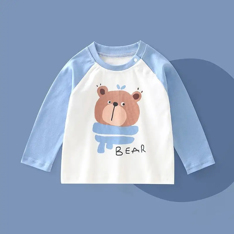 Children's Pure Cotton Long Sleeve T-Shirt White Pink Birthday Baby Design - Image 4
