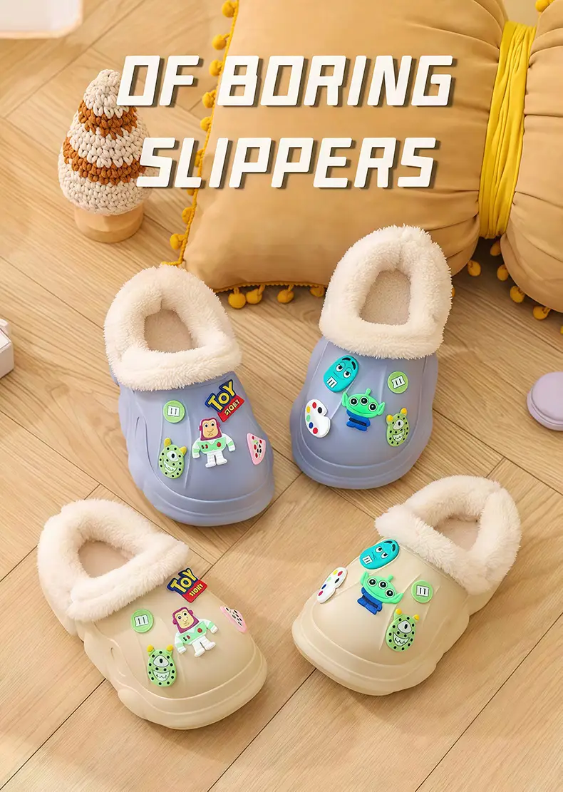 Children Cotton Slippers Waterproof Anti-Slip 2025 — feature 1