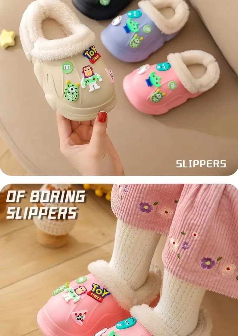 Children Cotton Slippers Waterproof Anti-Slip 2025 — feature 12