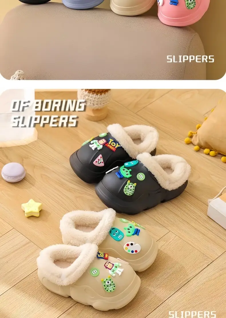 Children Cotton Slippers Waterproof Anti-Slip 2025 — feature 15