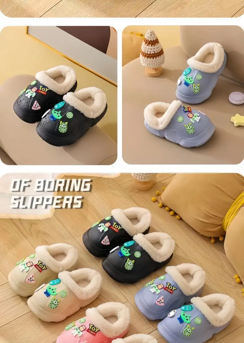 Children Cotton Slippers Waterproof Anti-Slip 2025 — feature 16