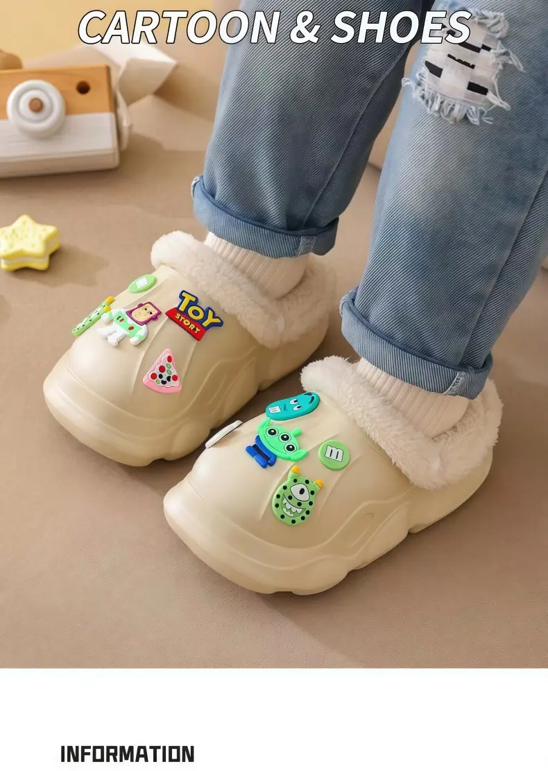 Children Cotton Slippers Waterproof Anti-Slip 2025 — feature 3