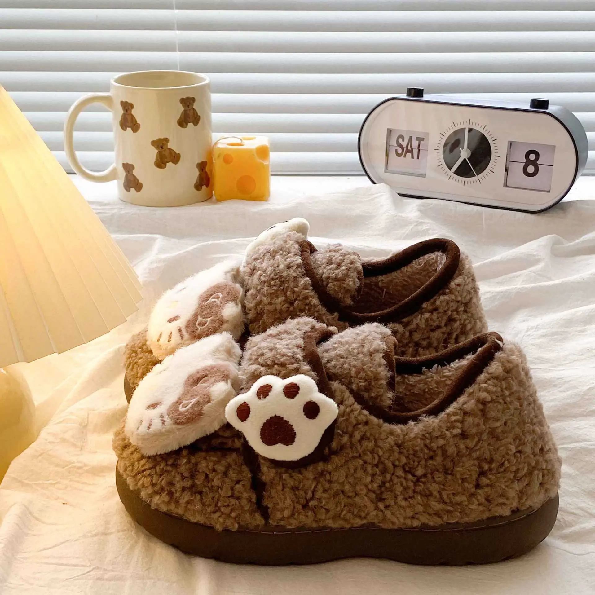 Hello Kitty Plush Eva Slippers Women Winter Warm - Image 7